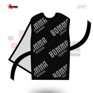 LUXURY KNITTED BIB Black